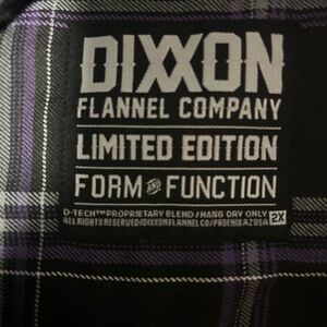 DIXXON Black and Purple Flannel Shirt